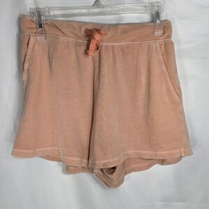 Old Navy Orange Cotton Elastic Waist Draw String Shorts w/Pockets Size Medium